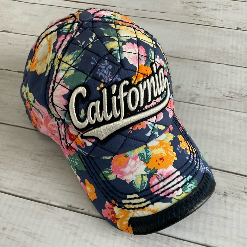 Floral Robin Ruth California Cap, super cute floral baseball hat, adjustable